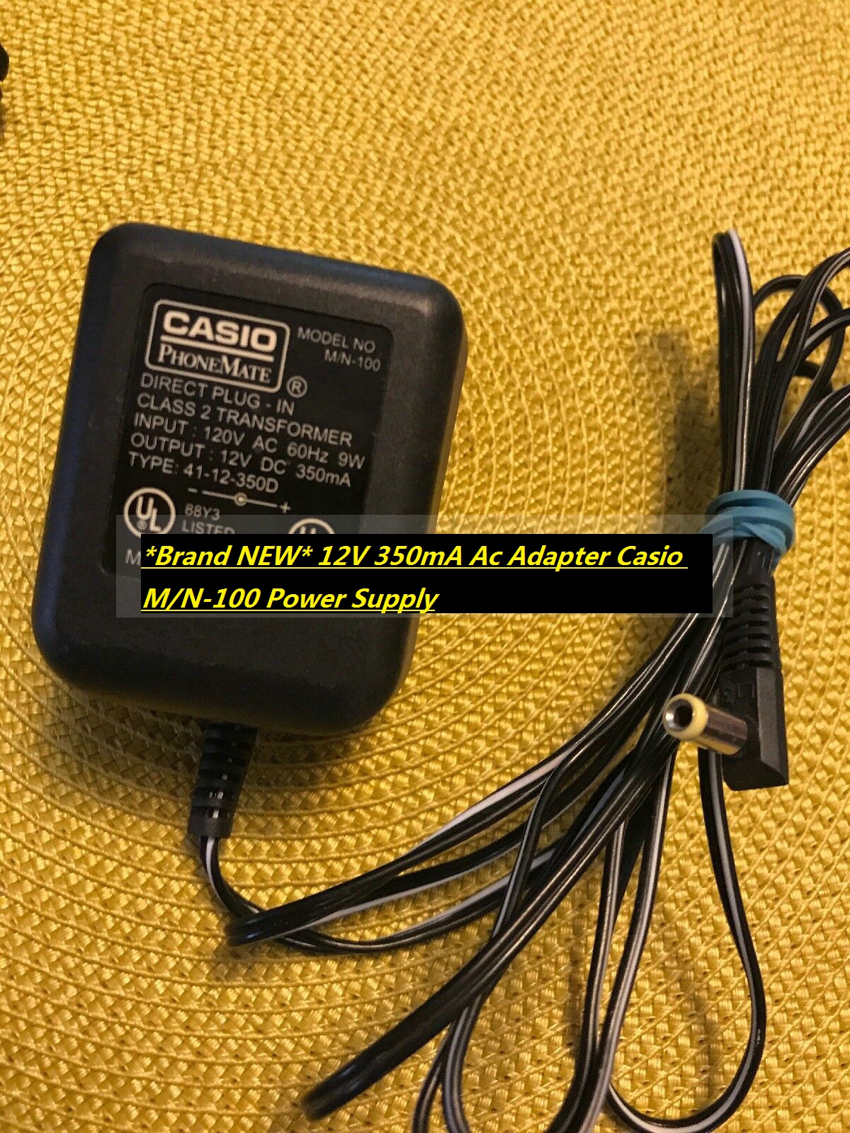 *Brand NEW* 12V 350mA Ac Adapter Casio M/N-100 Power Supply
